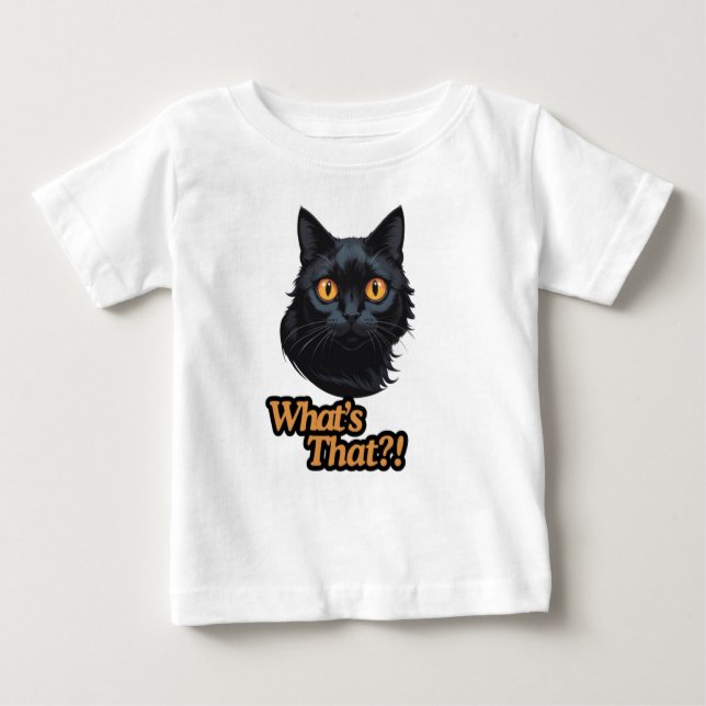 Camiseta O que é isso? Gato Negro em uma dose surpresa (Frente)
