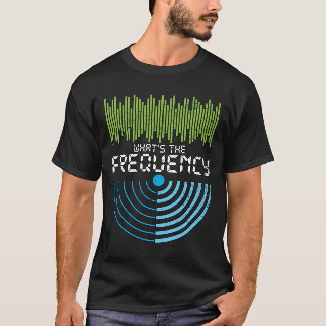 Camiseta O que é o presente de rádio amador da freqüência (Frente)
