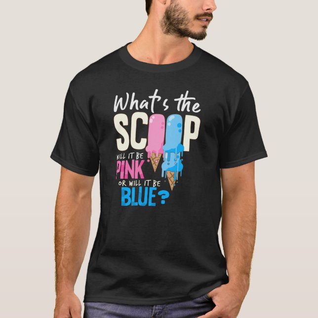 Camiseta O que é o rosa ou azul? (Frente)