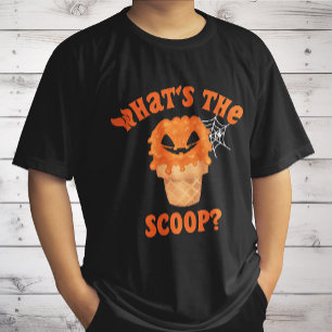 Camiseta O que é o Sorvete de Dia das Bruxas Revelado por S