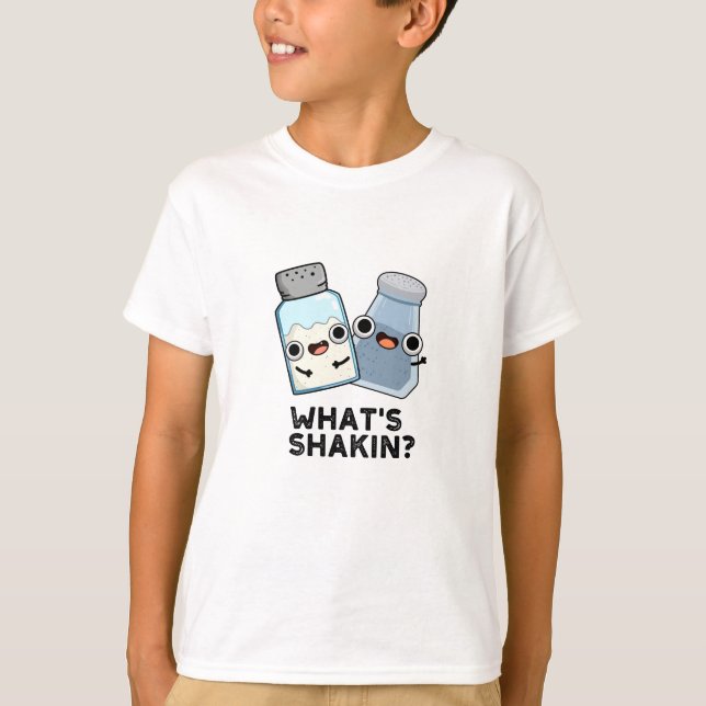 Camiseta O que é Sal Engraçado Shakin e Pepper Shaker Pun (Frente)