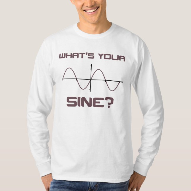 Camiseta O que é seu seno Nerdy pegare a linha (Frente)