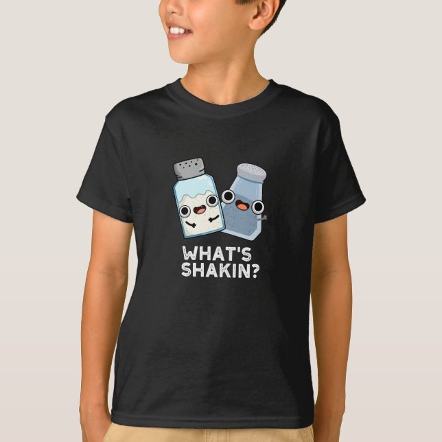 Camiseta O que é Shakin Salt e Pepper Shaker Dark BG (Frente)