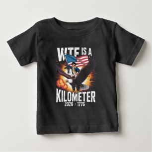 Camiseta O Que É Um Quilômetro Engraçado 250º Aniversário E
