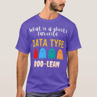 Camiseta O que é um tipo de dados favorito fantasma BOOLEAN