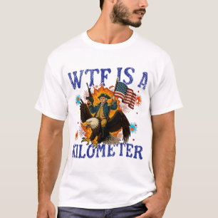 Camiseta O Que É Uma Águia Quilométrica Engraçado 4 de Julh