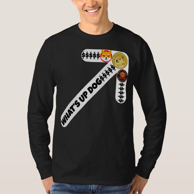 Camiseta O que é Updog Dogecoin Shiba Marshal Inu (Frente)