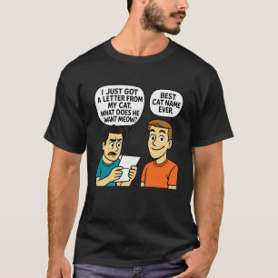 Camiseta O Que Ele Quer Meow Design De Punho De Gato Engraç