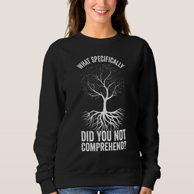 Camiseta O que especificamente você não compreendeu  Matemá (Frente)