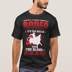 Camiseta O Que Eu Gosto Do Rodeo São Os Touros E O