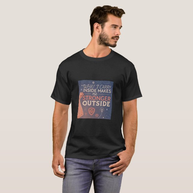 Camiseta O Que Eu Levo Dentro Me Faz Forte – Força Interior (Frente Completa)