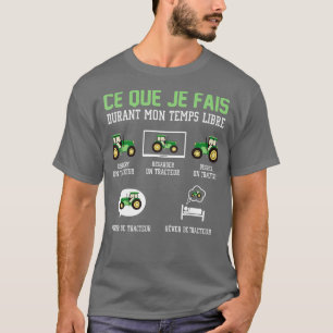 Camiseta O que faço no meu Trator de tempo livre