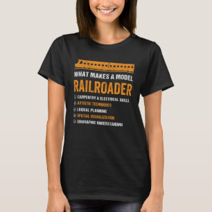 Camiseta O que Faz um Ferreomodelista Carpintaria e Elétric