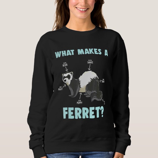 Camiseta O Que Faz Um Ferret Mustela Putorius Furo Animal (Frente)