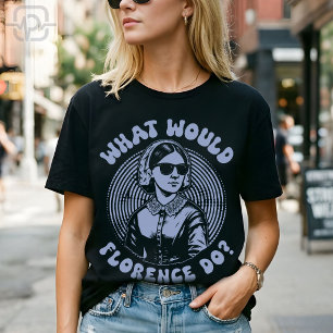 Camiseta O que Florence faria? Florence Nightingale Retro