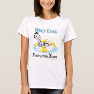 Camiseta O que flutuar no seu zebra 4
