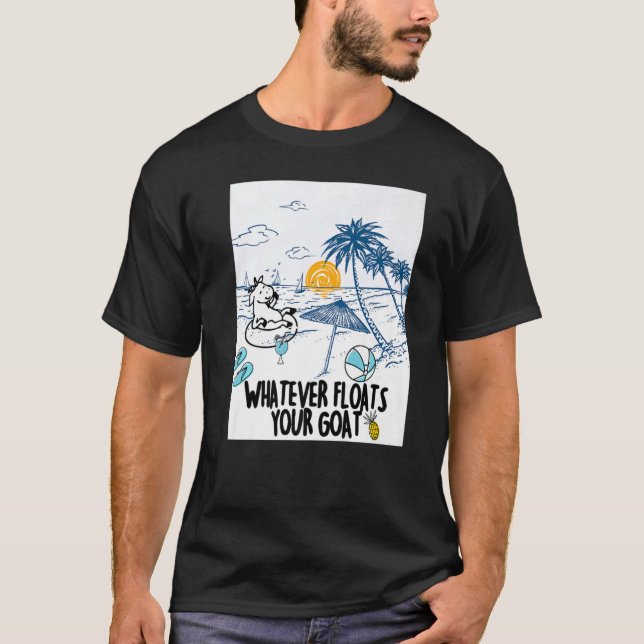 Camiseta O Que Flutuar O Seu Rio De Cabra Flutuando (Frente)