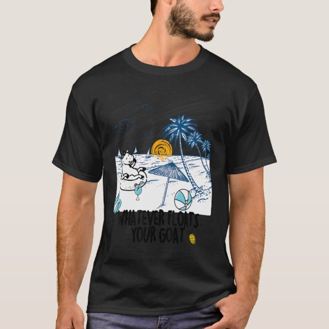 Camiseta O Que Flutuar O Seu Rio De Cabra Flutuando (Frente)