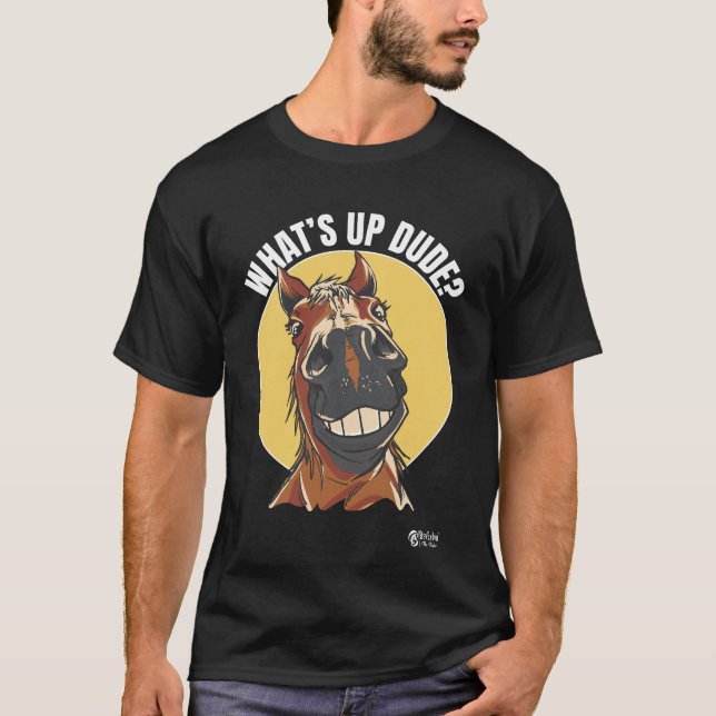 Camiseta O que foi, cara? Cor Preta (Frente)