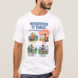 Camiseta O que for necessário – Motivação para Autoaprimora