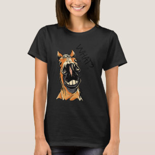 Camiseta O que Gráfico Cavaleiro Equestre Amante de Cavalos