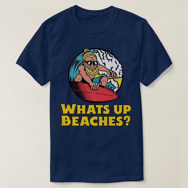 Camiseta O que há de melhor em praias, premii de férias da  (Frente do Design)
