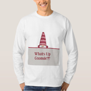 Camiseta O que há de melhor no Gnomie Holiday Gnomo Texto p