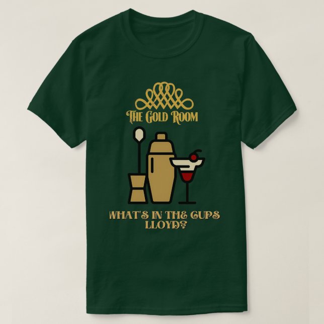 Camiseta O Que Há Nos Copos? (Frente do Design)