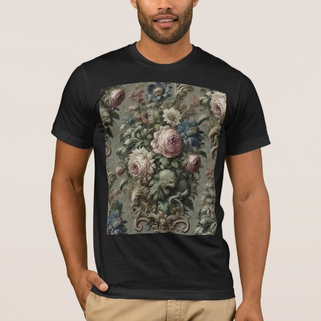 Camiseta O que jaz sob o florescer – Gótico Vitoriano (Frente)
