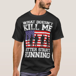 Camiseta O que não me Matar melhor começar a correr os EU