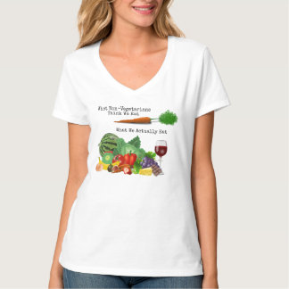 Camiseta O Que Não-Vegetarianos Acham Que Comemos...