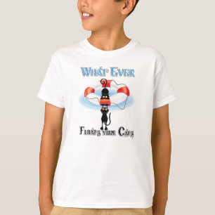 Camiseta O que nunca flutua em seus gatos
