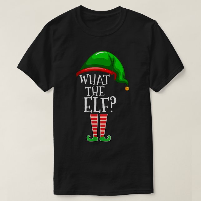 Camiseta O Que O Elfo Design Divertido De Natal (Frente do Design)