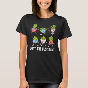 Camiseta O Que O Fucculento Suculente Cactus Vegeta Jardim?