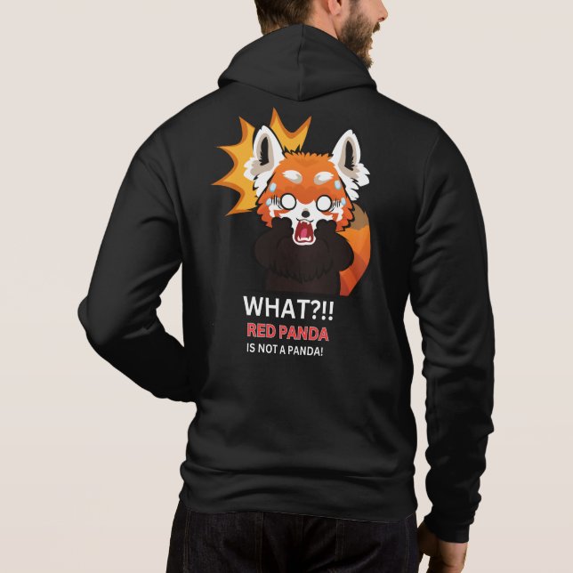 Camiseta O quê? O panda vermelho não é um panda! (Verso)