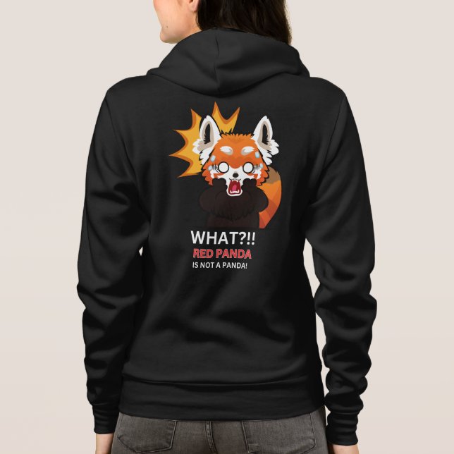 Camiseta O quê? O panda vermelho não é um panda! (Verso)