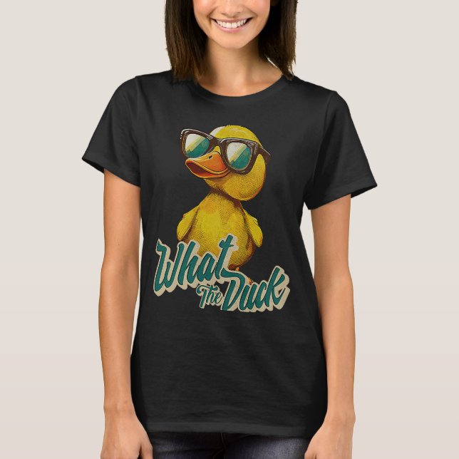 Camiseta O Que O Pato De Borracha Amarela Adora Patos (Frente)