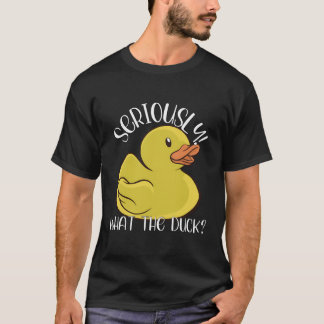 Camiseta O Que O Pato Engraçado Pato De Borracha Coisa Roup