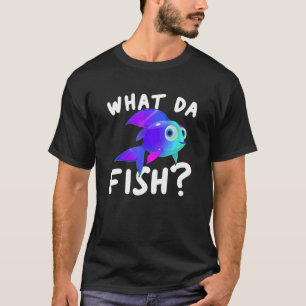 Camiseta O Que O Peixe Engraçado Anjo Pesca Dizendo