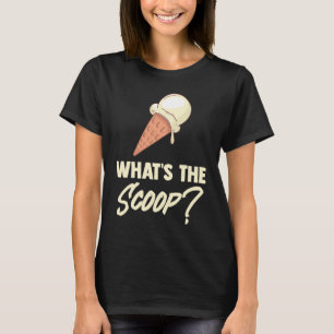 Camiseta O que o Sorvete Doce de Scoop ameaçou a Revea