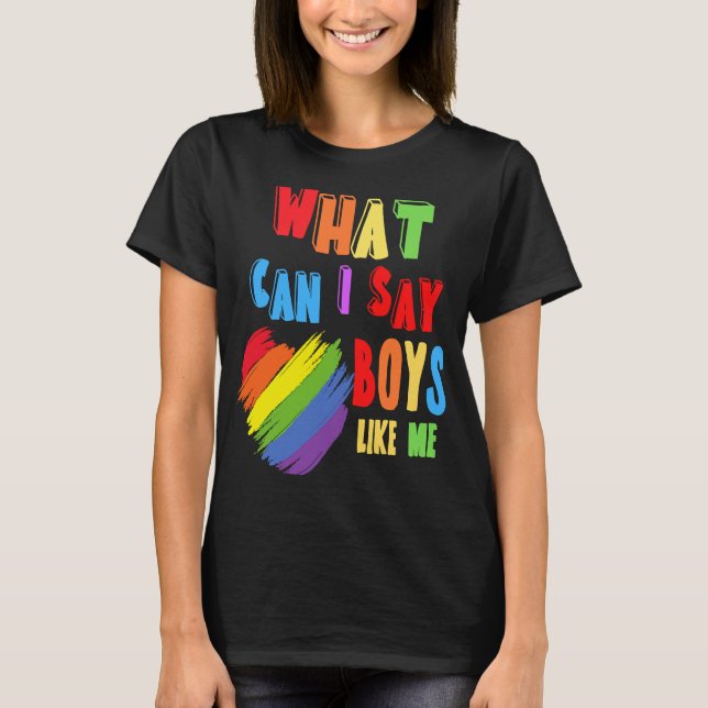 Camiseta O que posso dizer para meninos como eu, Rainbow He (Frente)