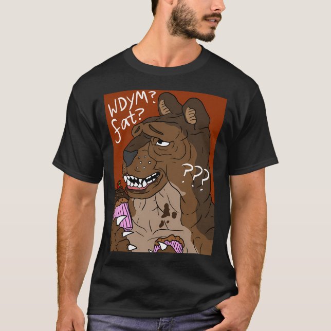Camiseta O Que Quer Dizer Que Sou Um Urso De Cupcake De Cho (Frente)