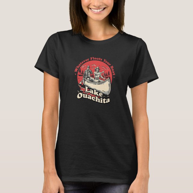 Camiseta O Que Quer Que Faça Seu Barco Flutuar Ditados do L (Frente)