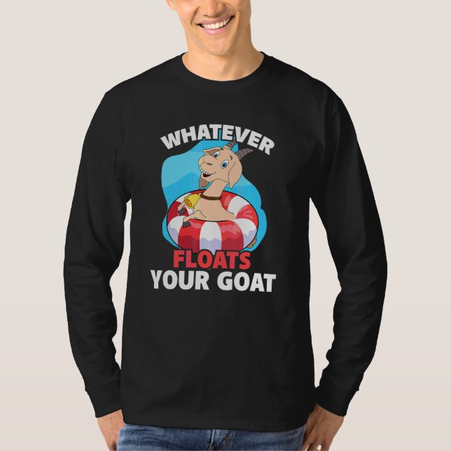 Camiseta O que quer que flutue seu Bode Viagem de Flutuação (Frente)