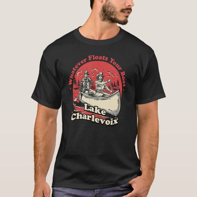 Camiseta O Que Quer Que Influencie O Seu Barco Lago Charlev (Frente)