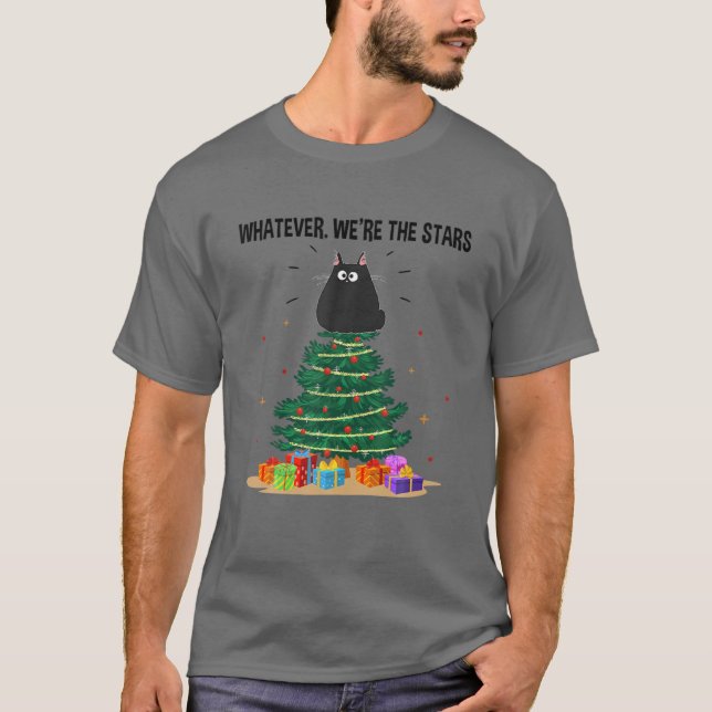 Camiseta O que quer que sejamos a árvore de Natal das estre (Frente)