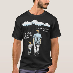 Camiseta O Que São As Nuvens Feitas De Programação Engraçad