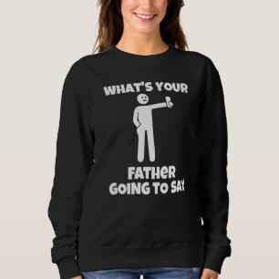 Camiseta O que seu pai vai dizer câmera sarcástica