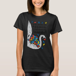 Camiseta O Que Te Faz Diferente Autismo Elefante
