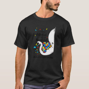 Camiseta O Que Te Faz Diferente Avó Elefante Autismo A